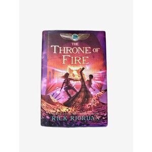 SIGNED Rick Riordan THE THRONE OF FIRE 1st Edition 1st Printing Hardcover Kane
